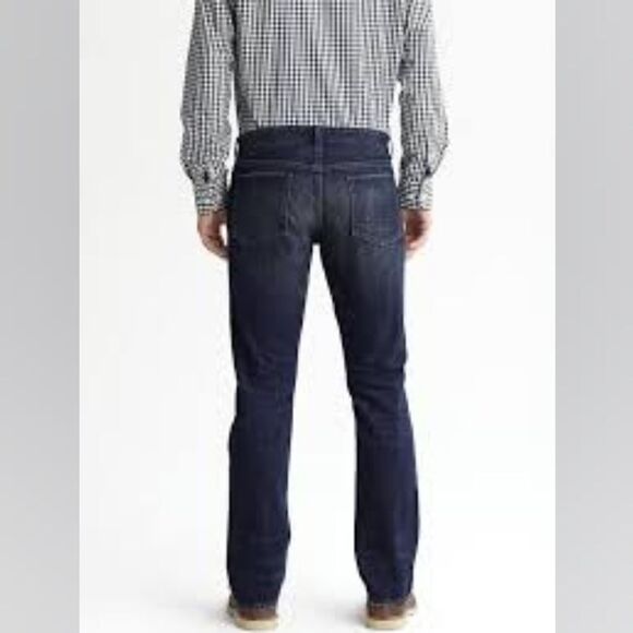 Banana Republic Men's Straight Fit Vintage Jeans - Dark Blue 34 X 34 NWT - Picture 1 of 6